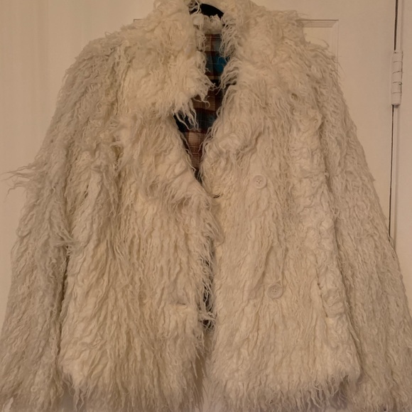 Free People Penny Lane faux fur shag coat - Picture 3 of 6